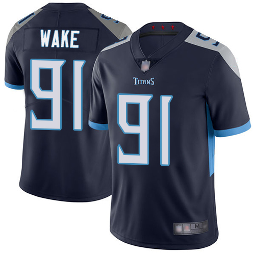 Tennessee Titans Limited Navy Blue Men Cameron Wake Home Jersey NFL Football #91 Vapor Untouchable->tennessee titans->NFL Jersey